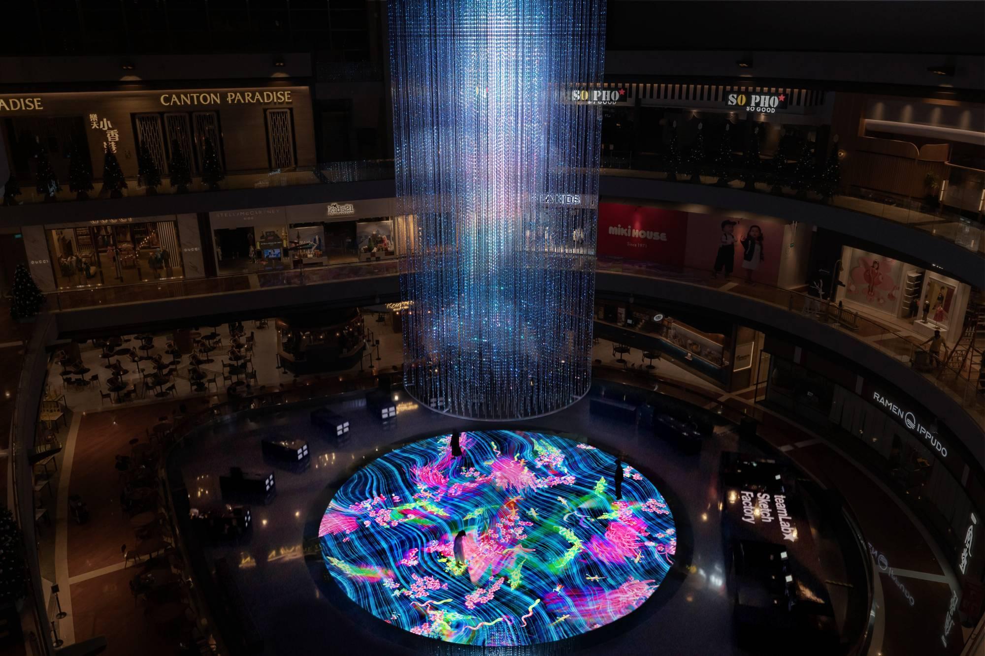Digital Light Canvas by teamLab, Marina Bay Sands, Singapore | teamLab