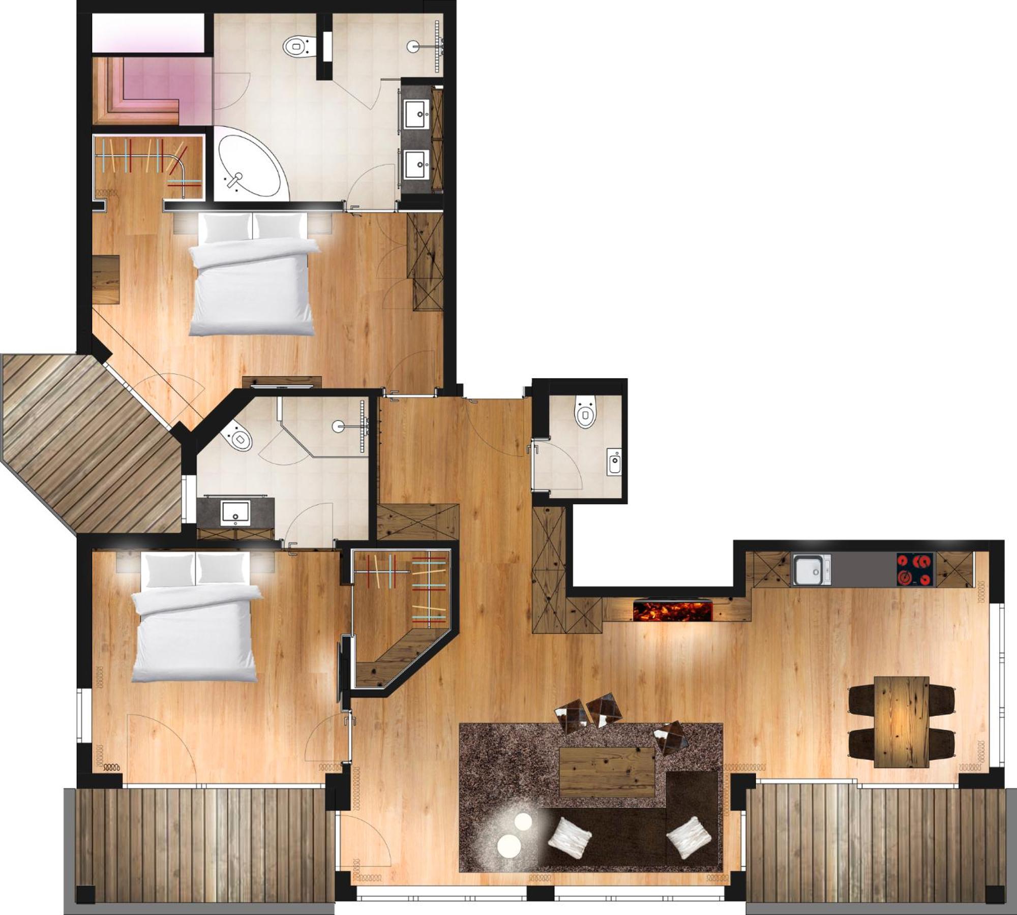 Appartement Supérieur 2 Chambres