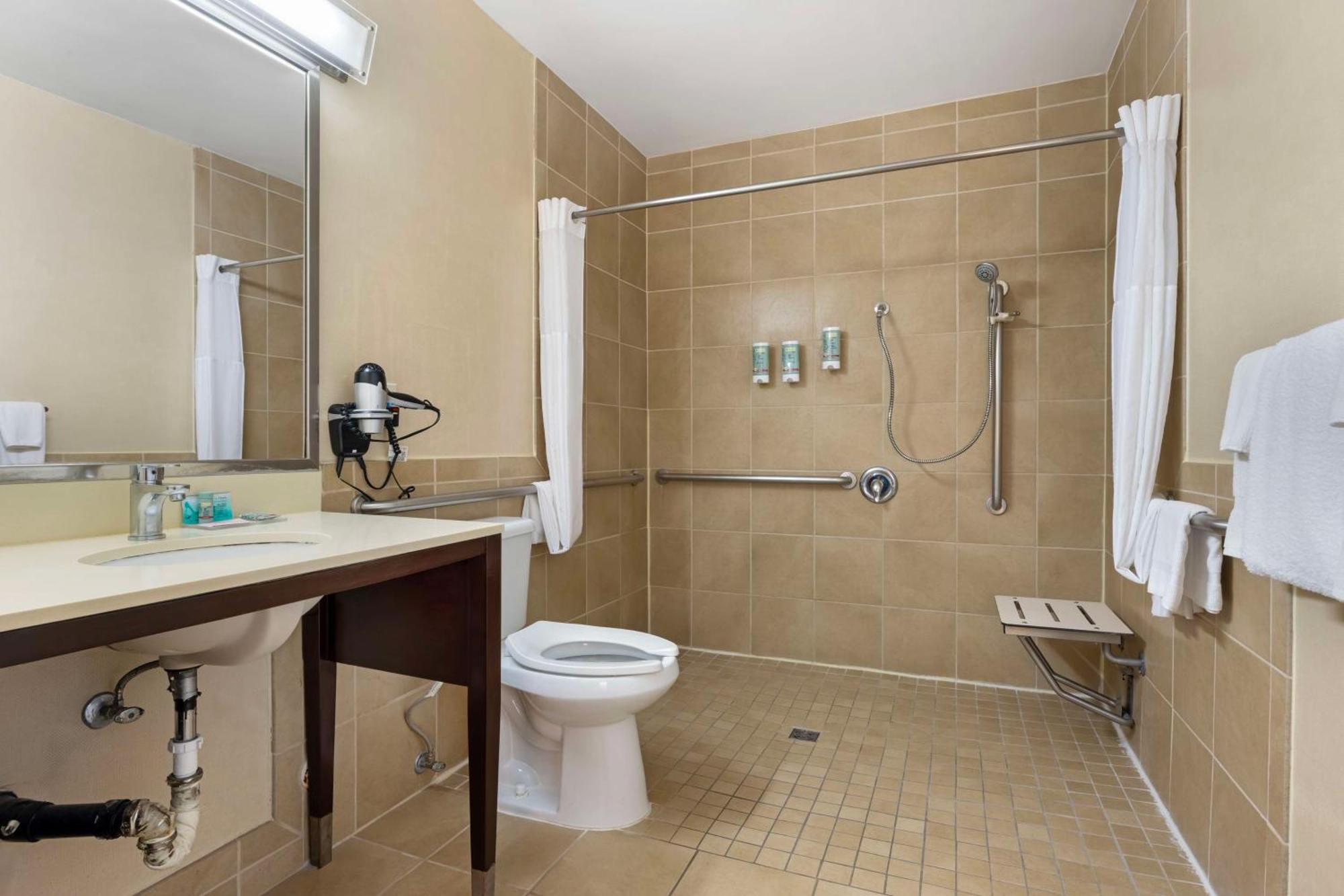 Quarto com Cama Queen-size e Chuveiro Acessível a Cadeirantes - Acessível para Hóspedes com Mobilidade Reduzida/Não Fumantes