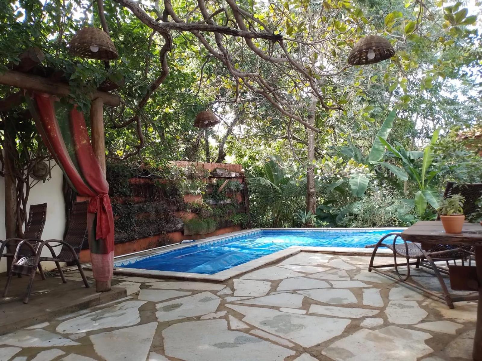 Quarto Triplo com Vista do Jardim