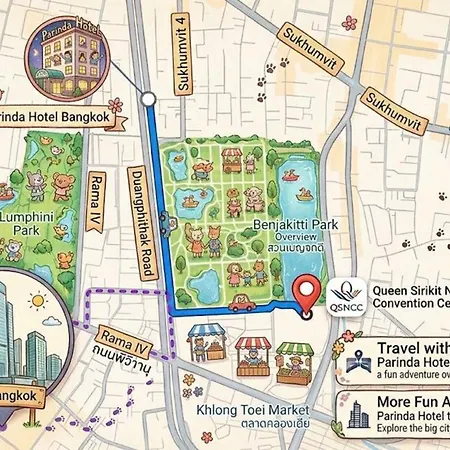 Parinda Hotel - Near Benjakitti Park & Queen Sirikit National Convention Center-2