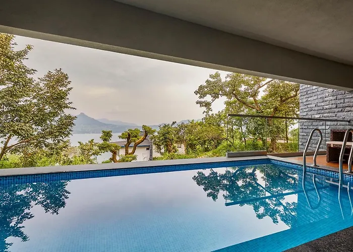 All Vacation Rentals Saffronstays Yahvi Waters By Kosha s - 2-Br Near Pawna Lake With Infinity Pool And Bonfire Setup